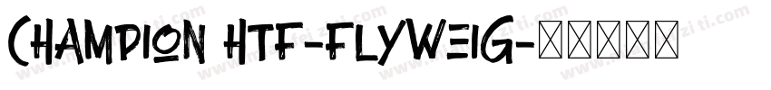 Champion HTF-Flyweig字体转换
